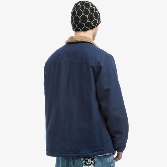 New!🍁Nike SB Men’s Flannel Midnight Navy Jacket - Picture 4 of 16